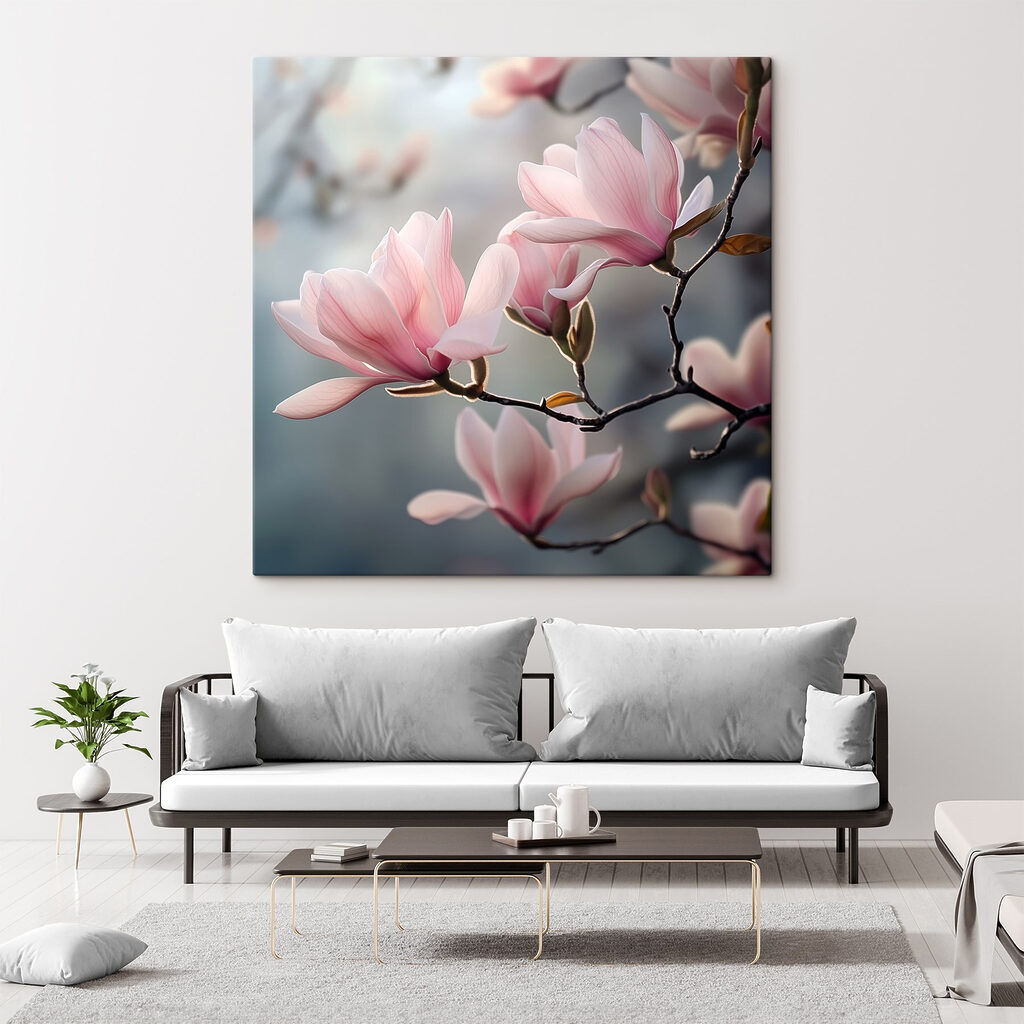 Magnolii roz în contralumină — interior 2