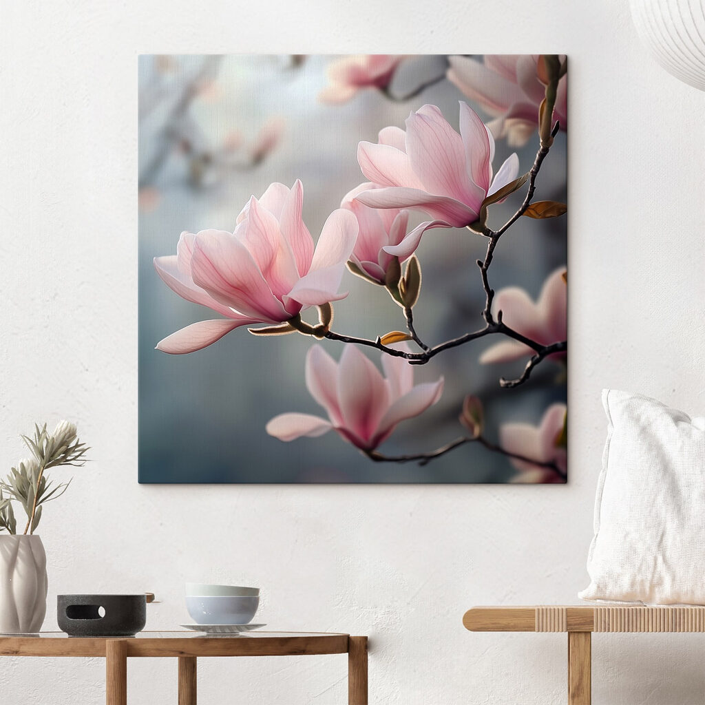 Magnolii roz în contralumină — interior 1
