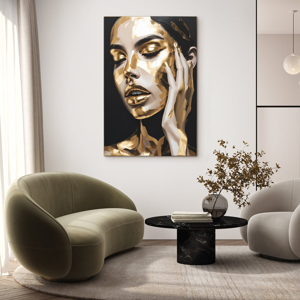 Lumină aurie peste chip — interior 3