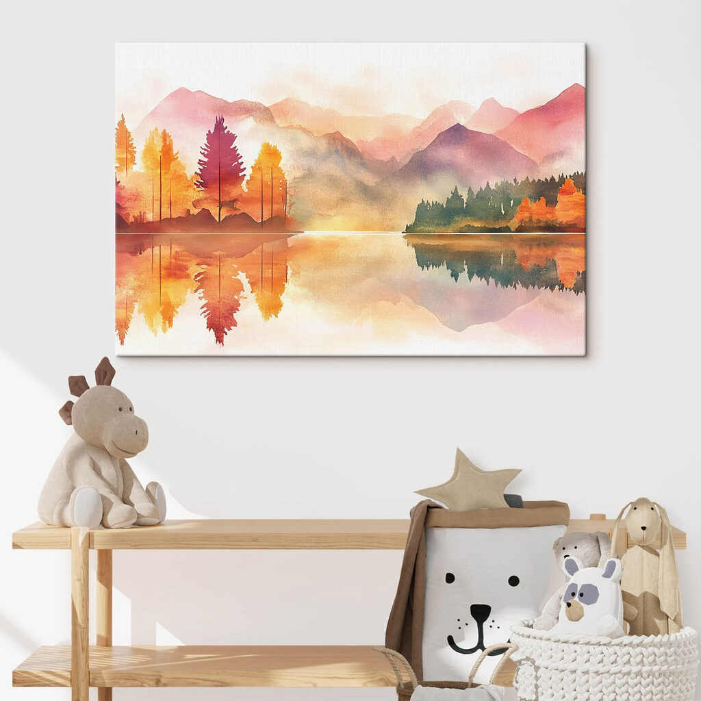 Toamnă pe lacul montan — interior 2