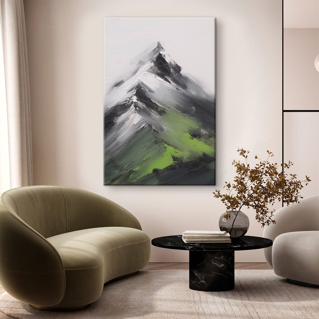Creastă montană verde — interior 1