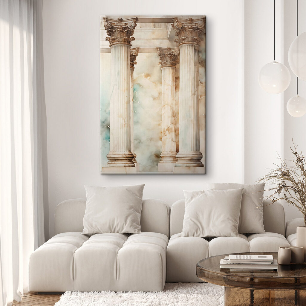 Coloane clasice în lumină — interior 2