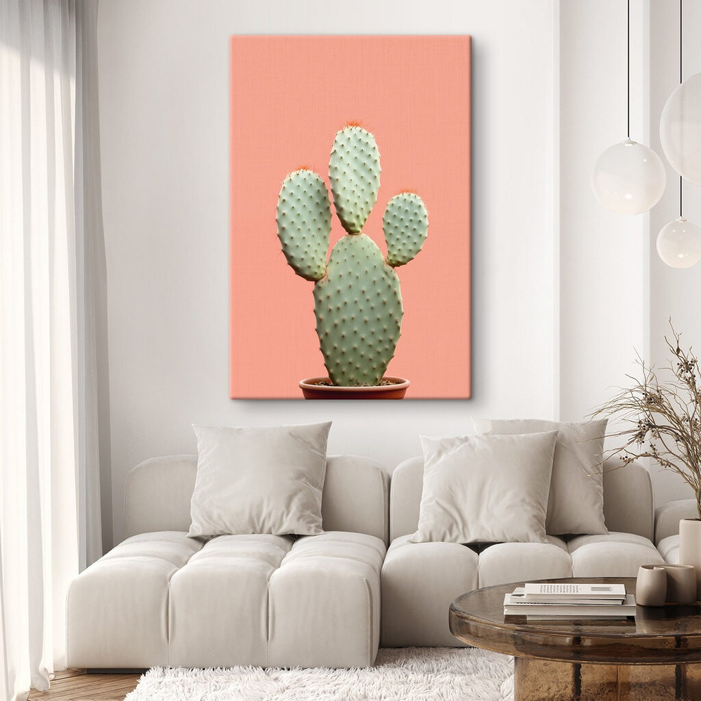 Cactus pe roz piersică — interior 2