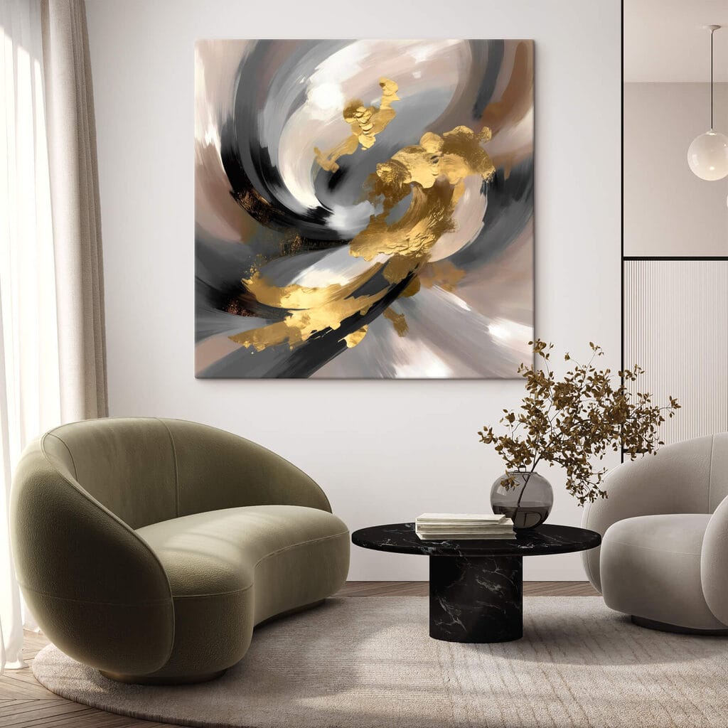 Vârtej auriu pe gri — interior 1
