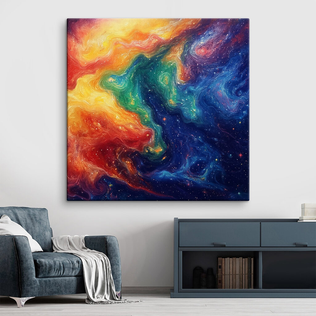 Nebuloase colorate printre stele — interior 2