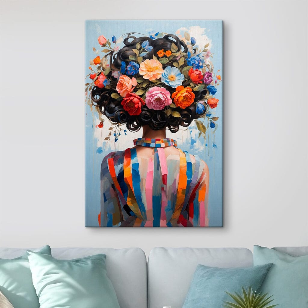Coroană florală și dungi — interior 3