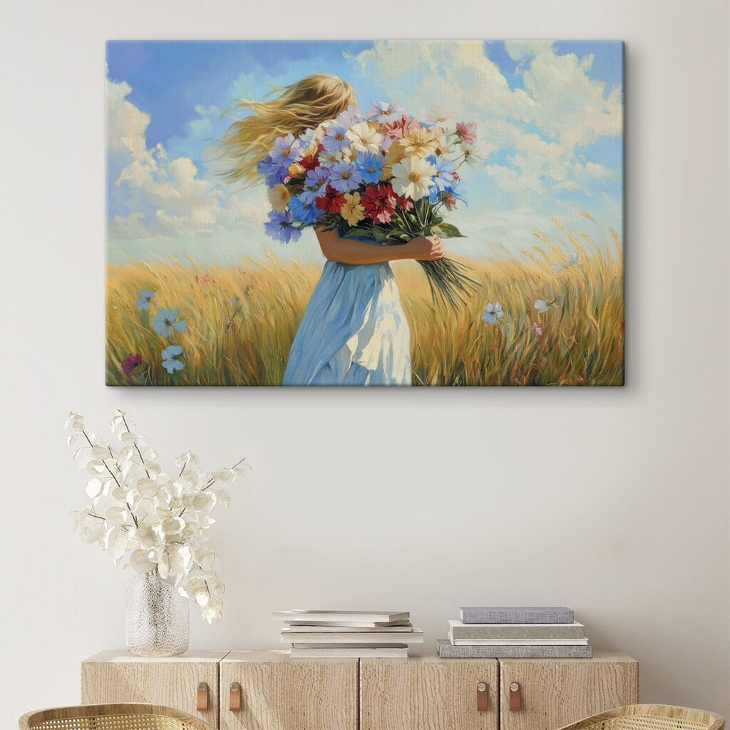 Figură cu buchet — interior 3