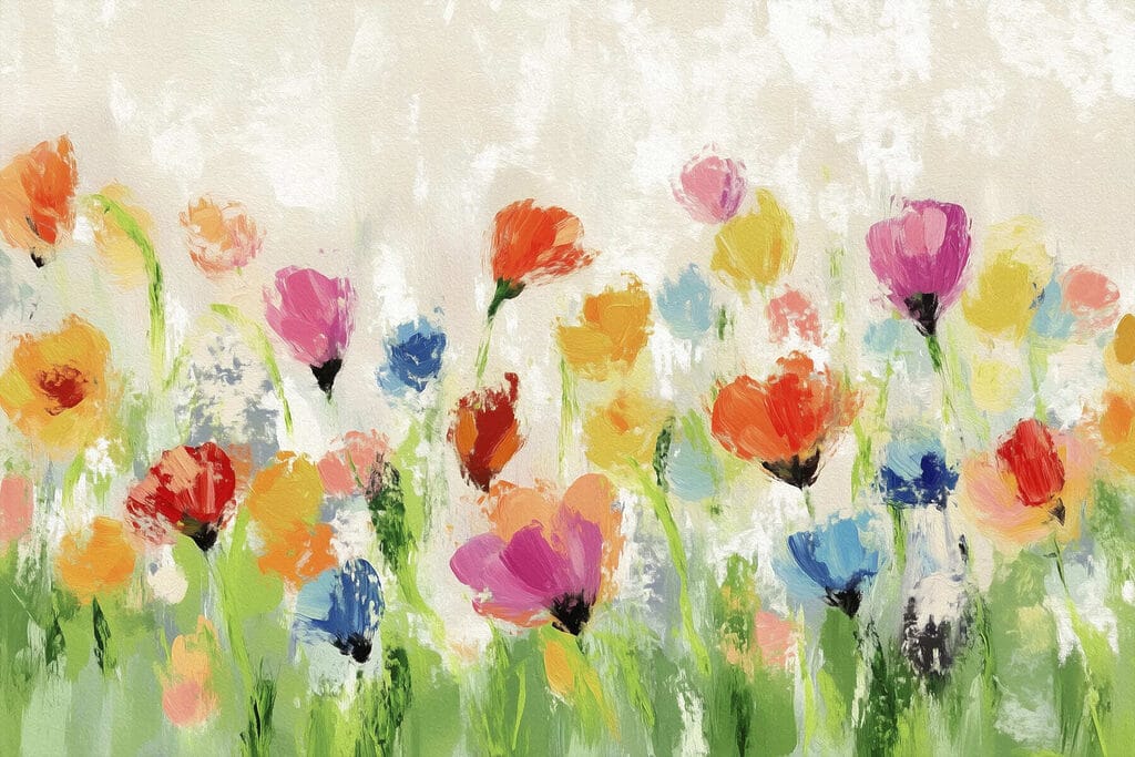 Flori de câmp colorate — design complet