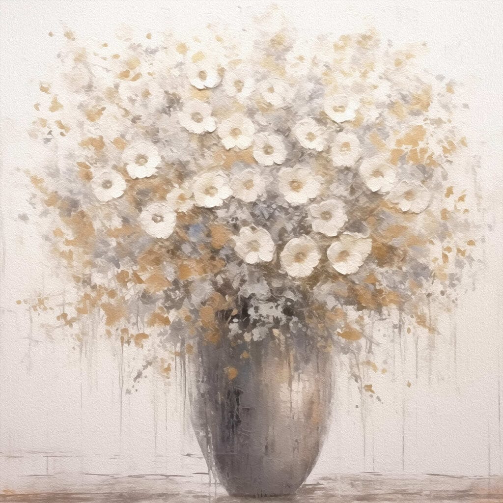 Flori mici pe gri — design complet