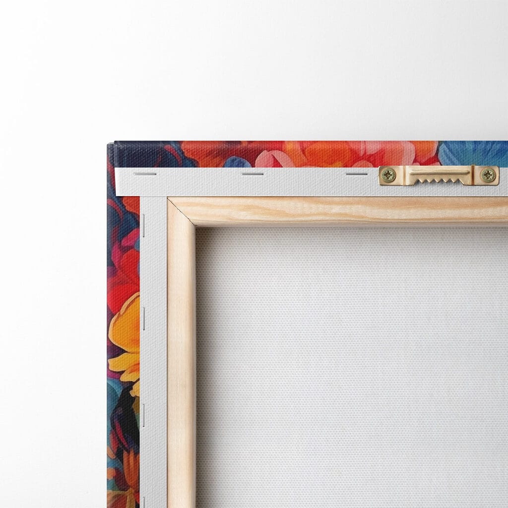 Frida printre flori aprinse — verso