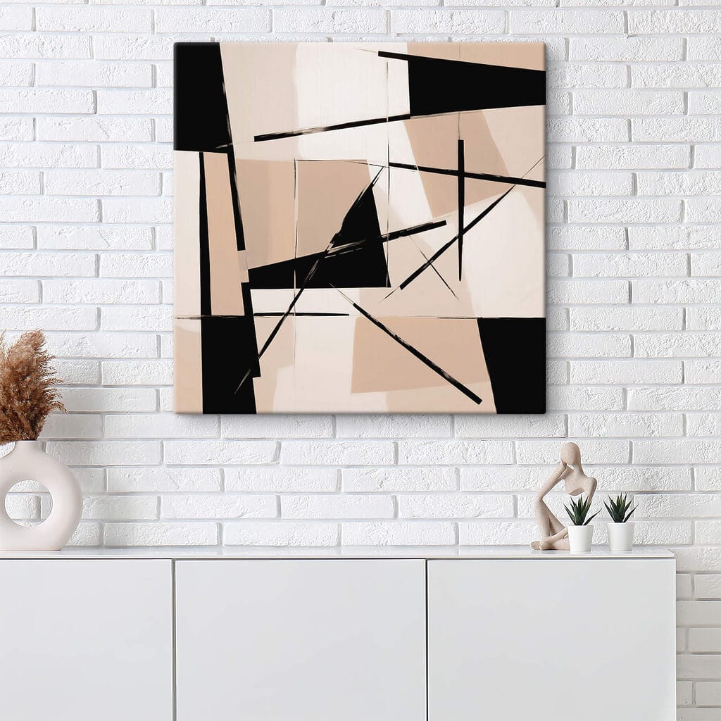 Linii negre pe bej — interior 3