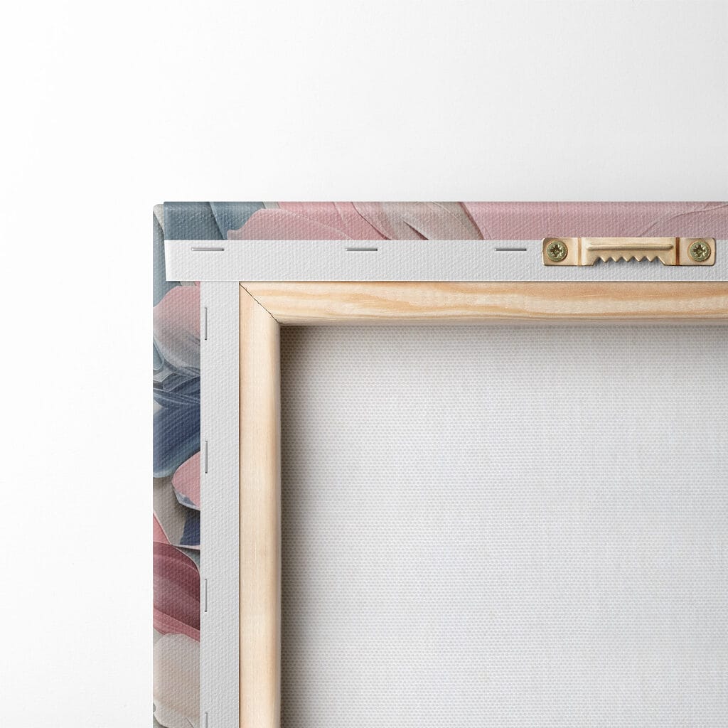 Flori roz, pete colorate — verso