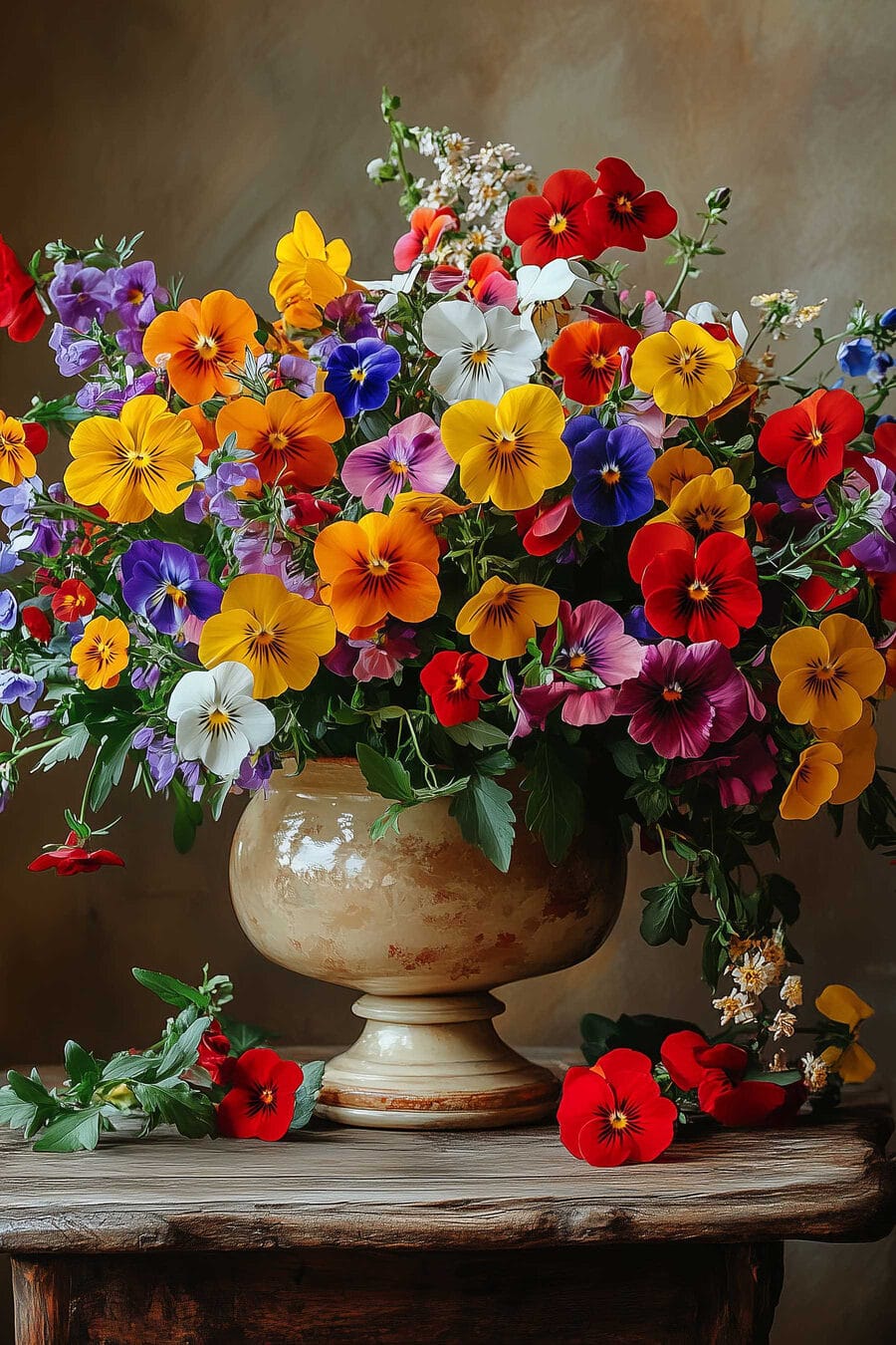 Buchet în vază clasică — design complet