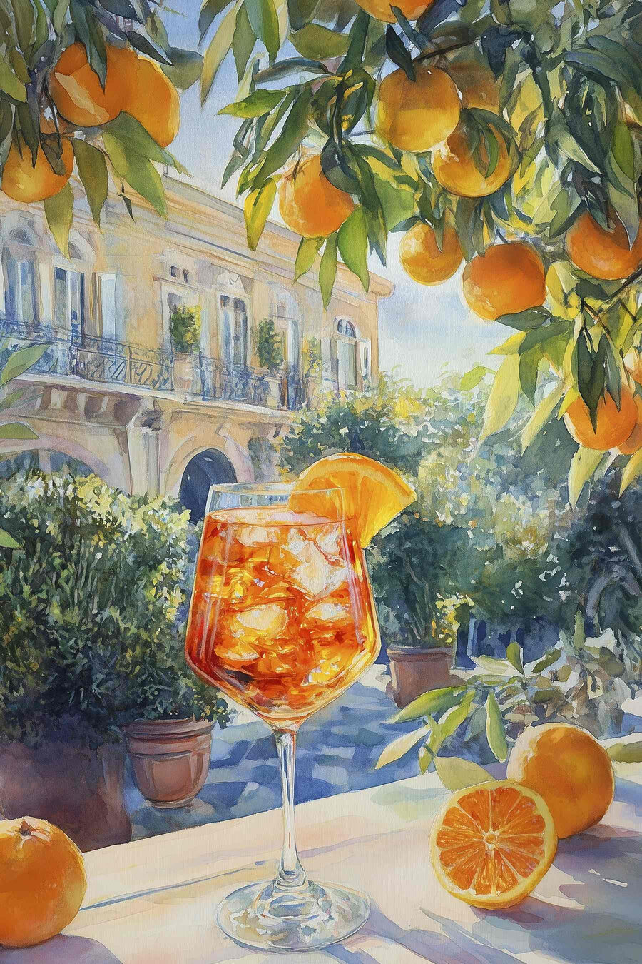 Aperitiv cu portocale — design complet