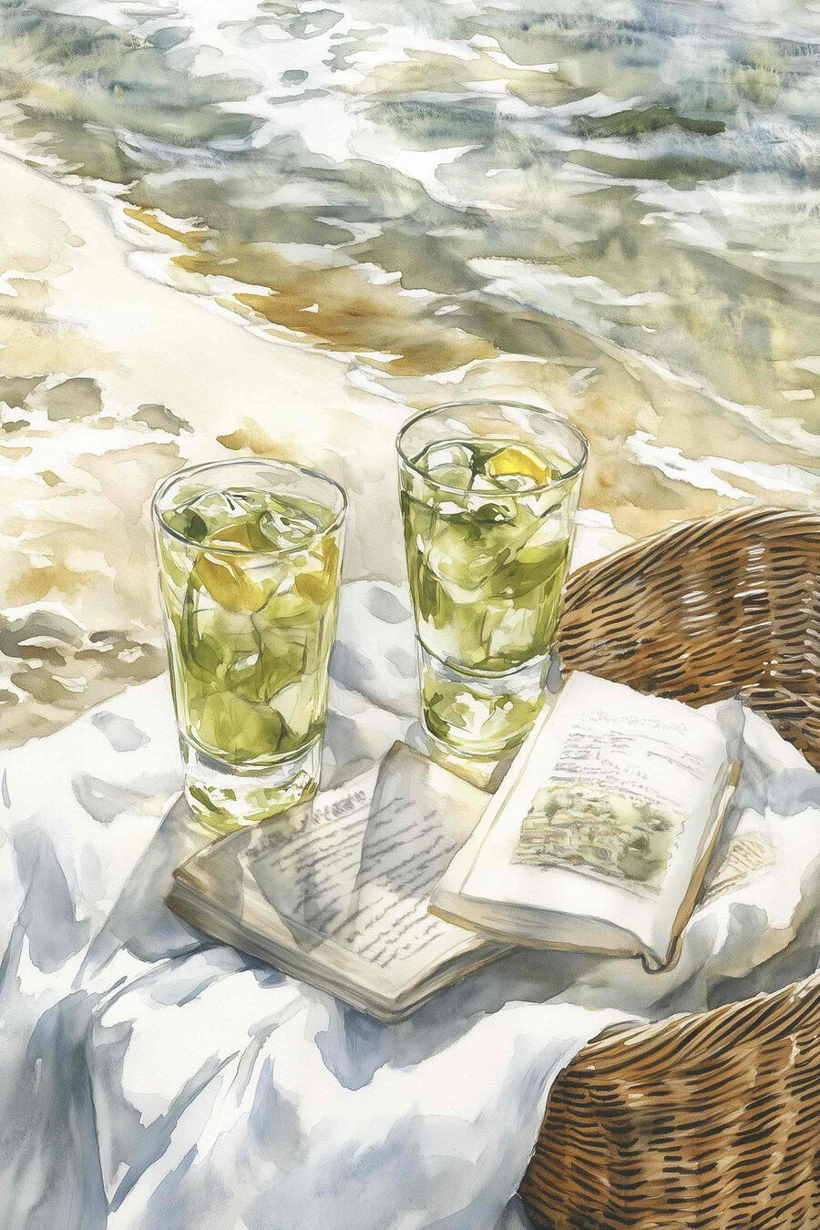 Limonadă lângă o carte — design complet