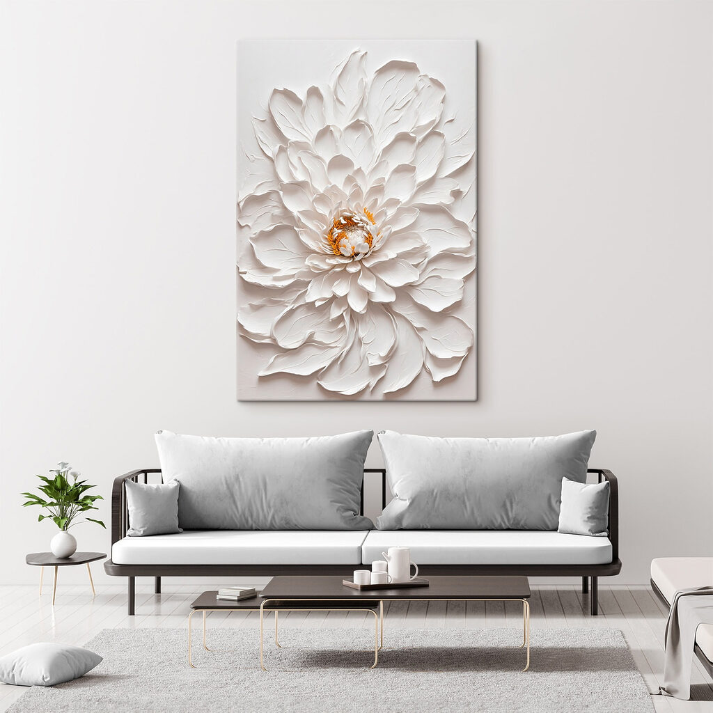 Floare albă, pete aurii — interior 3