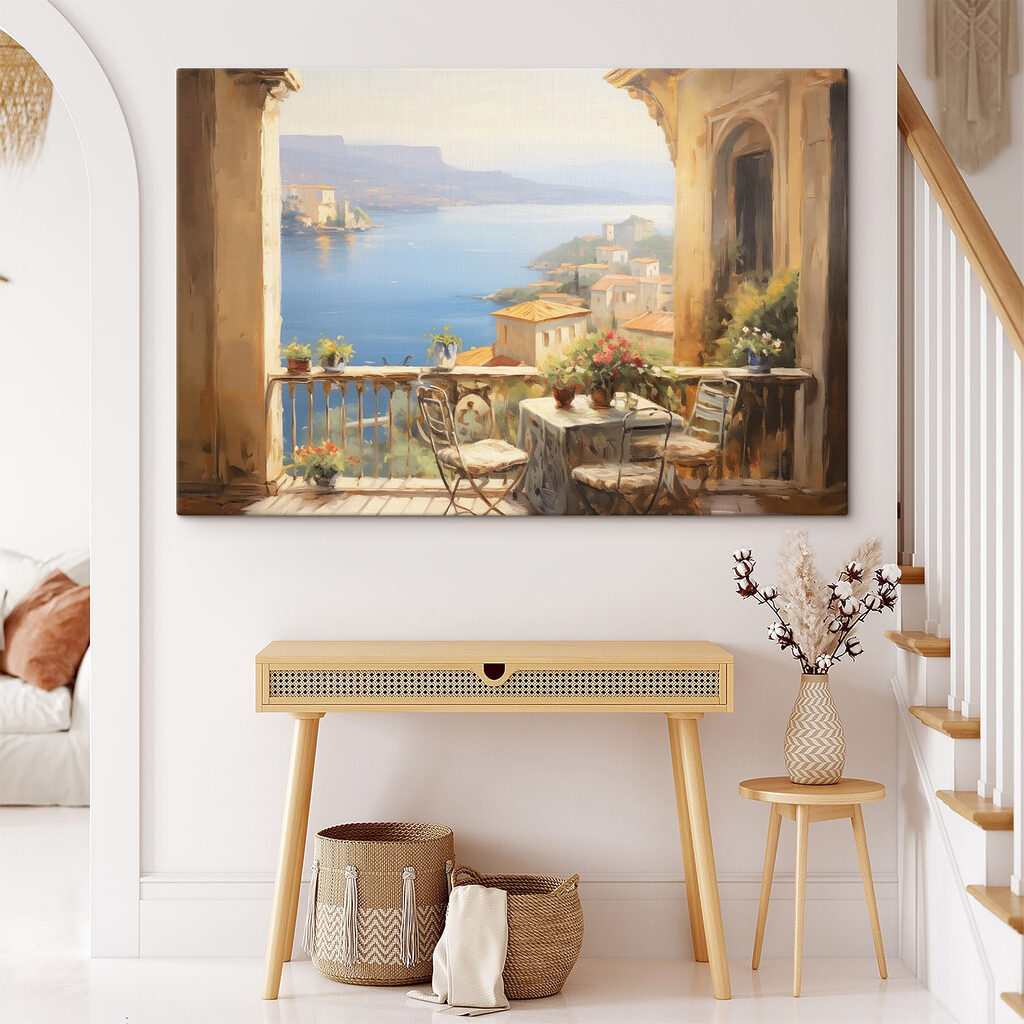 Balcon însorit spre golf într-un interior