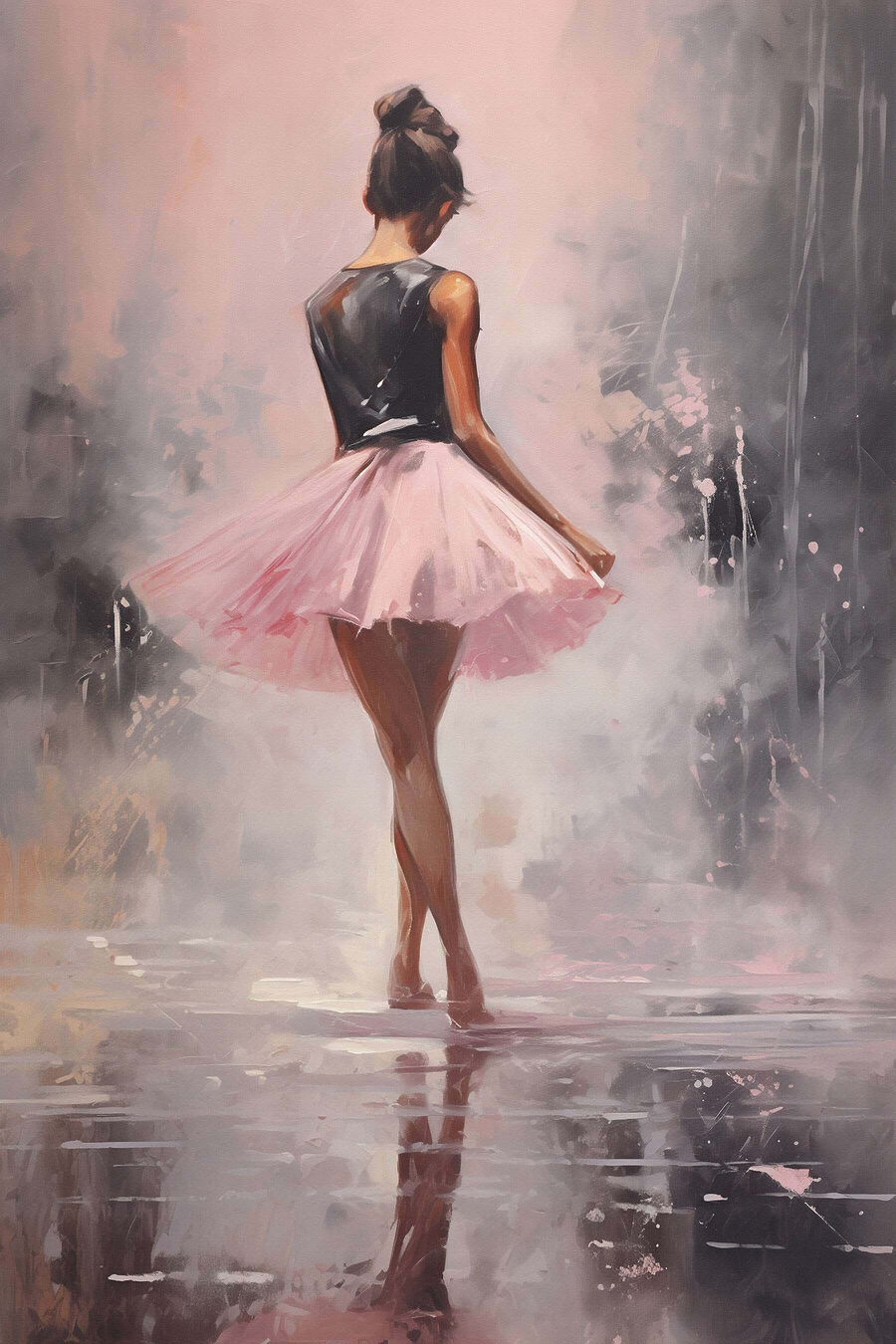 Balerină cu tutu roz — design complet