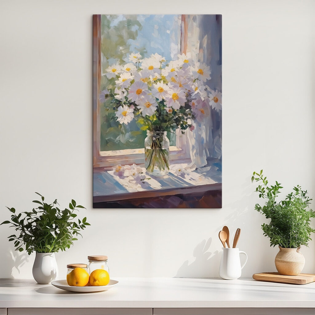 Margarete pe pervaz însorit — interior 1