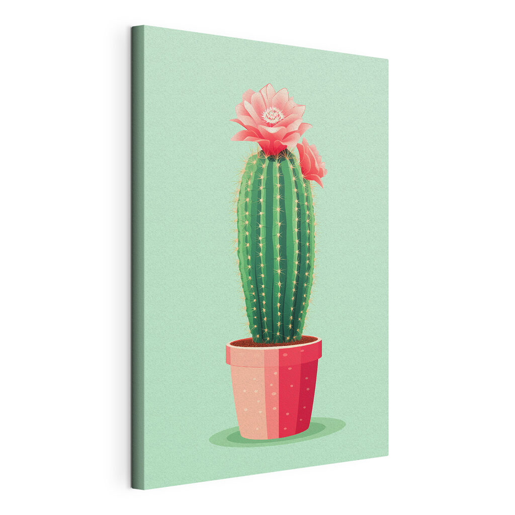 Cactus cu flori roz — vizualizare produs