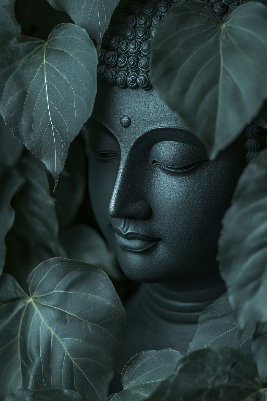 Buddha printre frunze — design complet