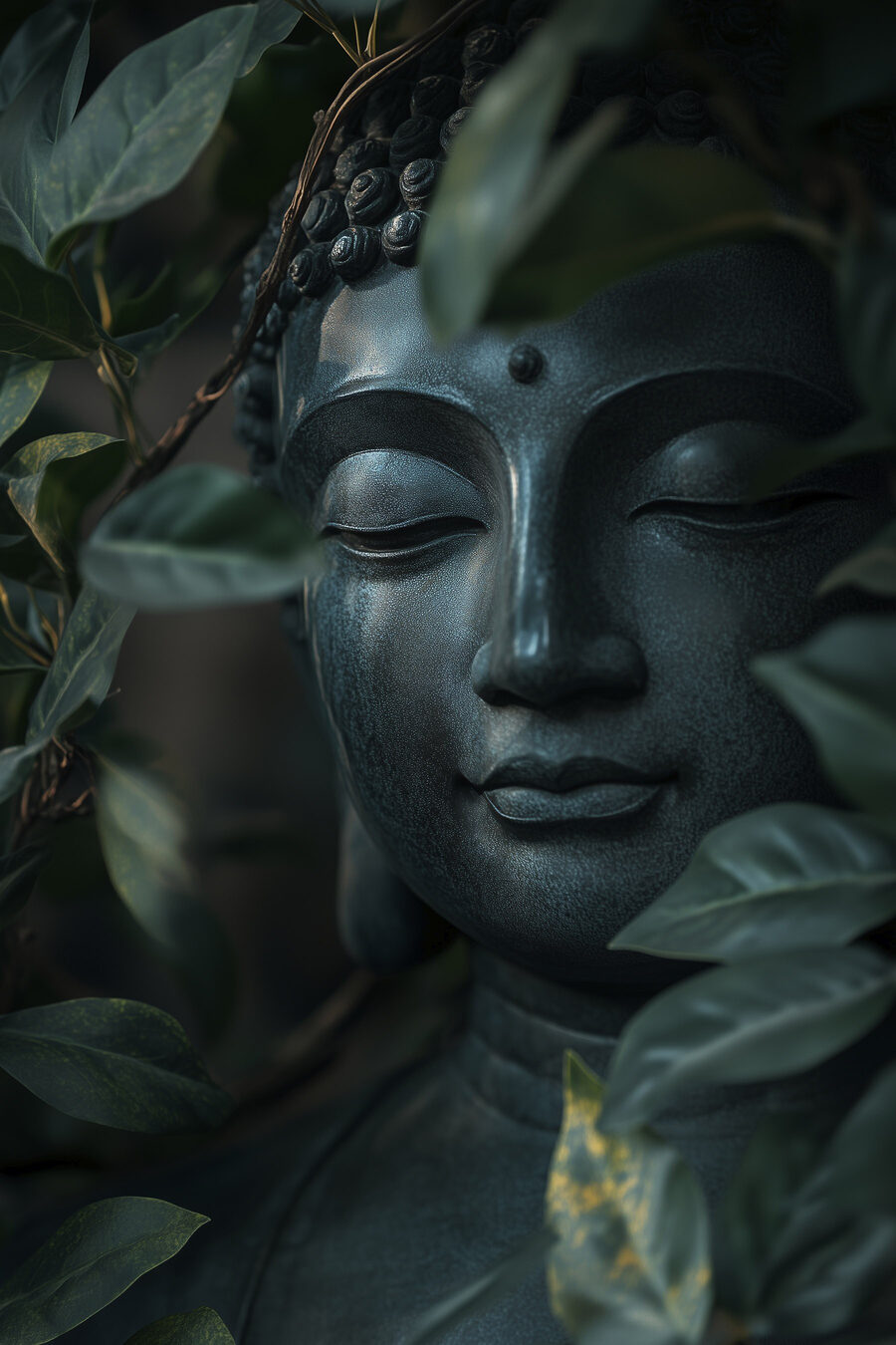 Buddha în junglă — design complet