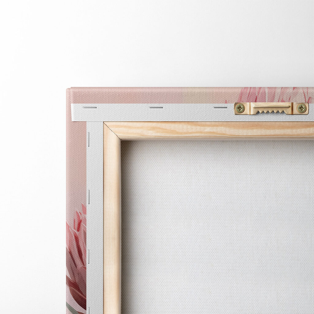 Protee roz pe pastel — verso