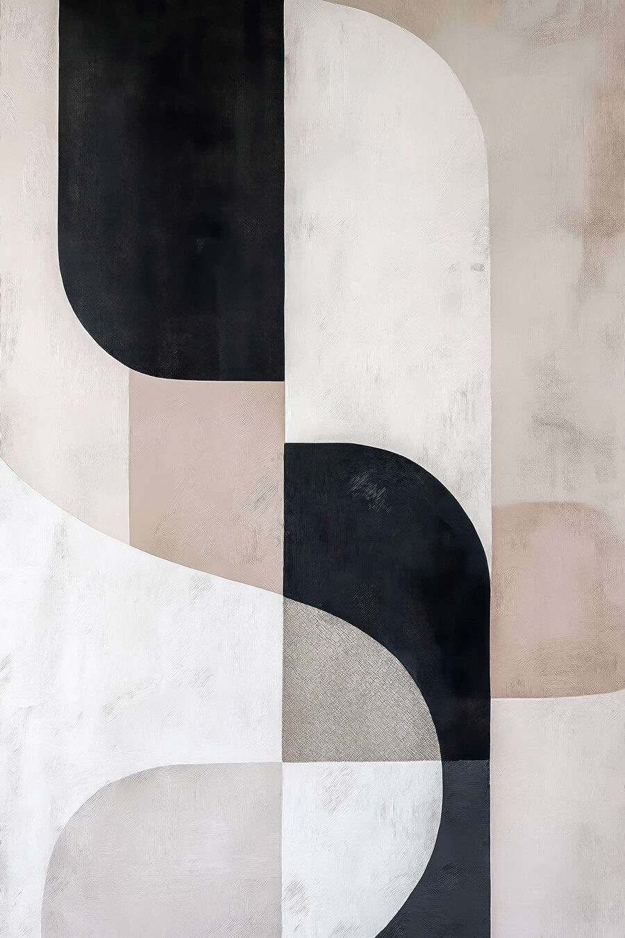 Curbe negre pe nisip — design complet