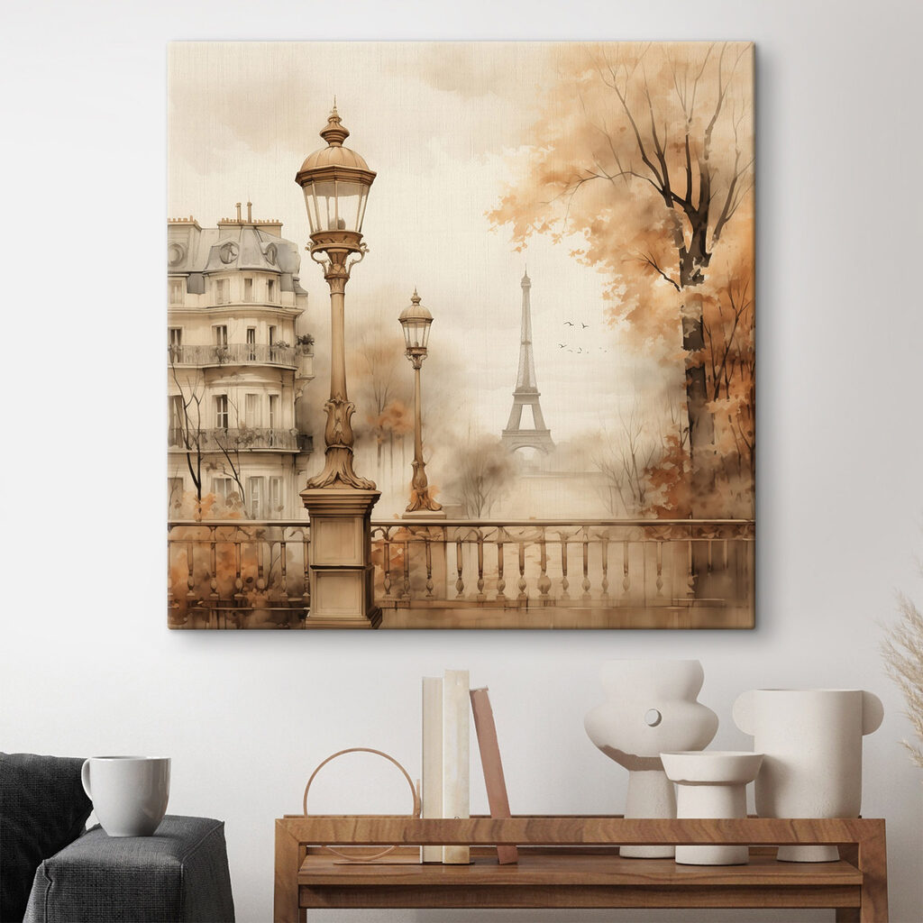 Felinar parizian în ceață — interior 1