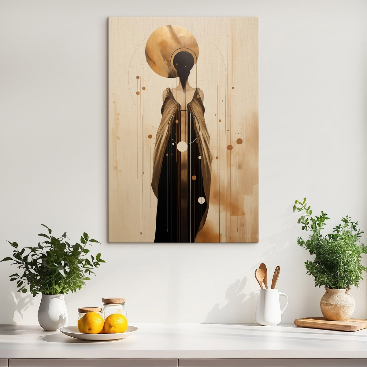 Femeie abstractă cu ornament — interior 2