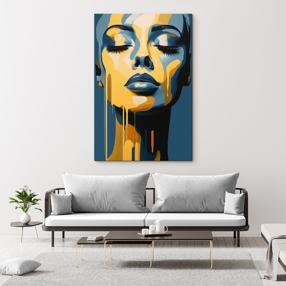 Portret cu ochii închiși — interior 1