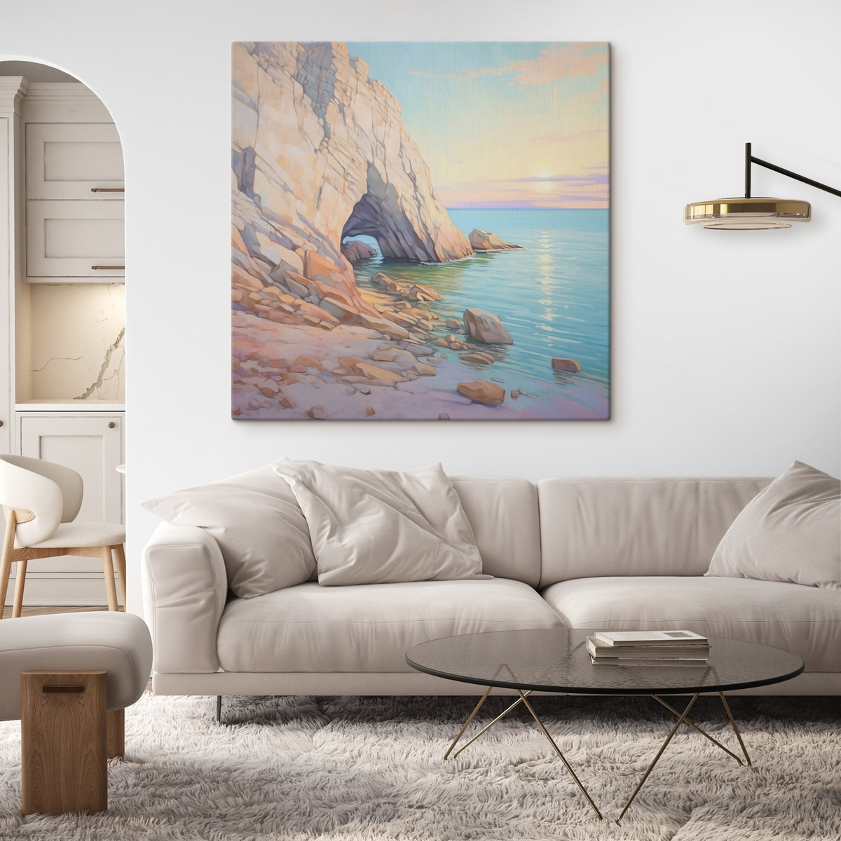 Stâncă la mare — interior 2