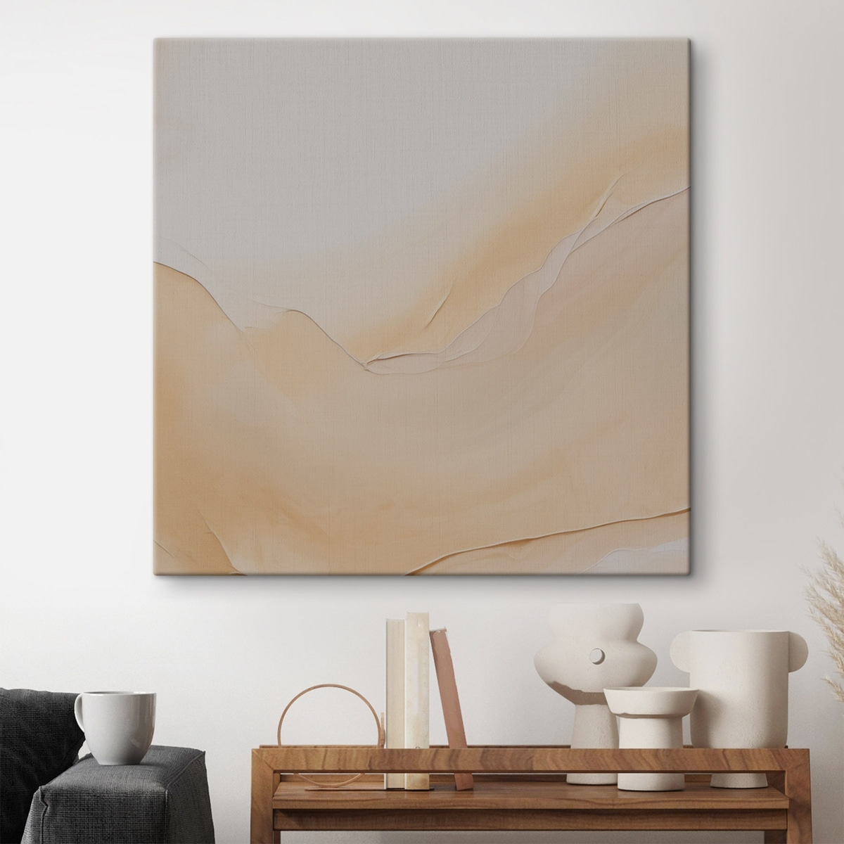 Linii fluide în pastel — interior 1