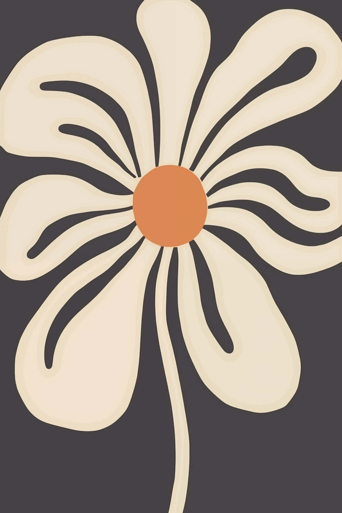 Floare stilizată — design complet