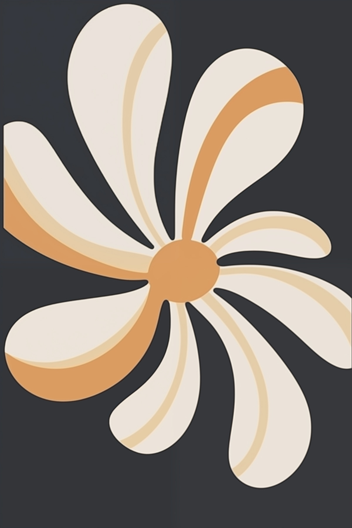 Floare stilizată — design complet