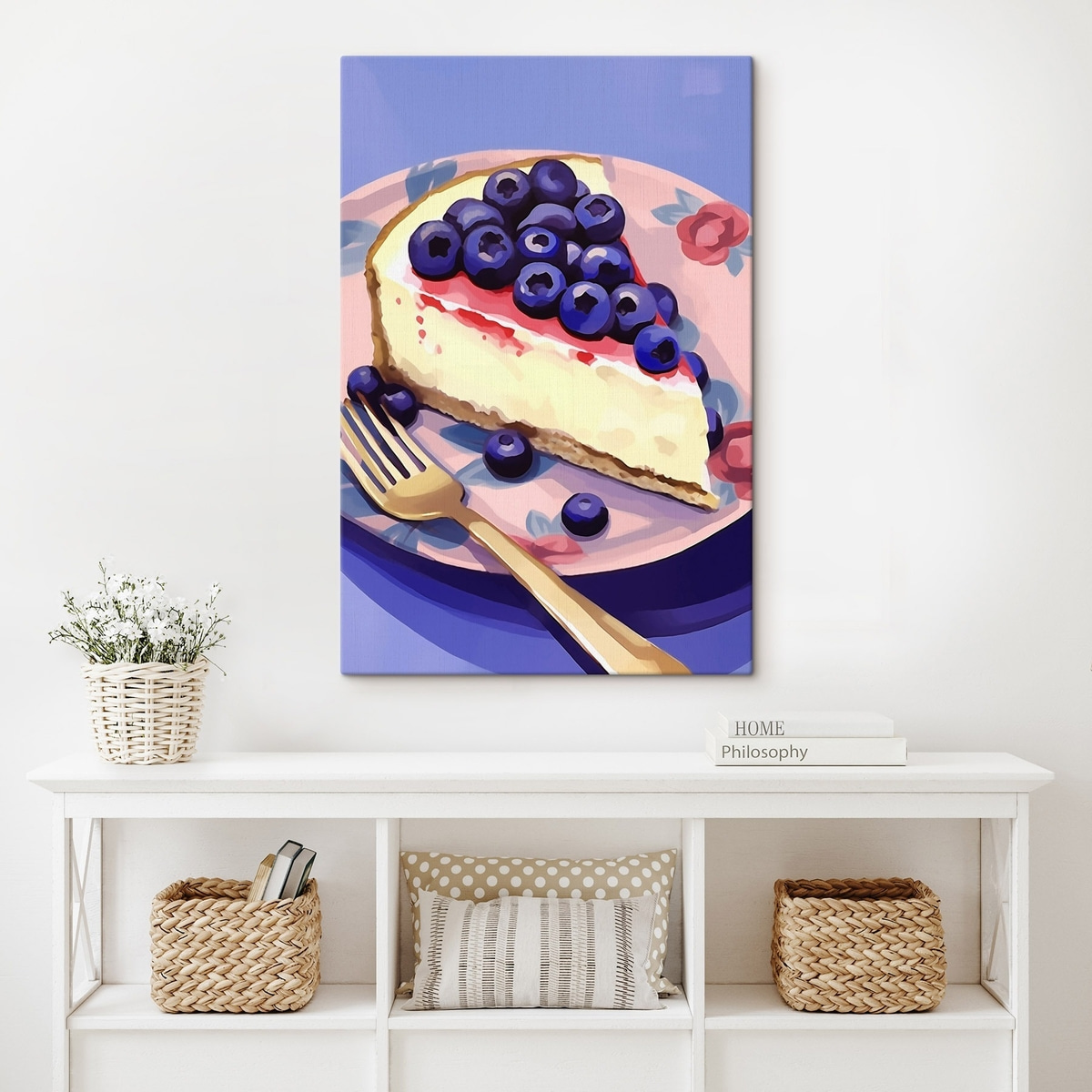 Cheesecake cu afine — interior 2