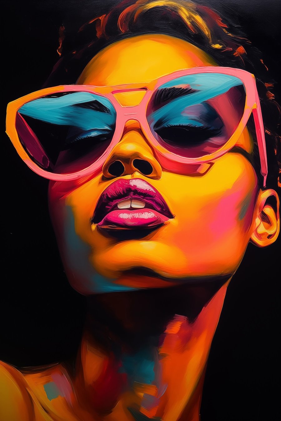 Portret cu ochelari — design complet