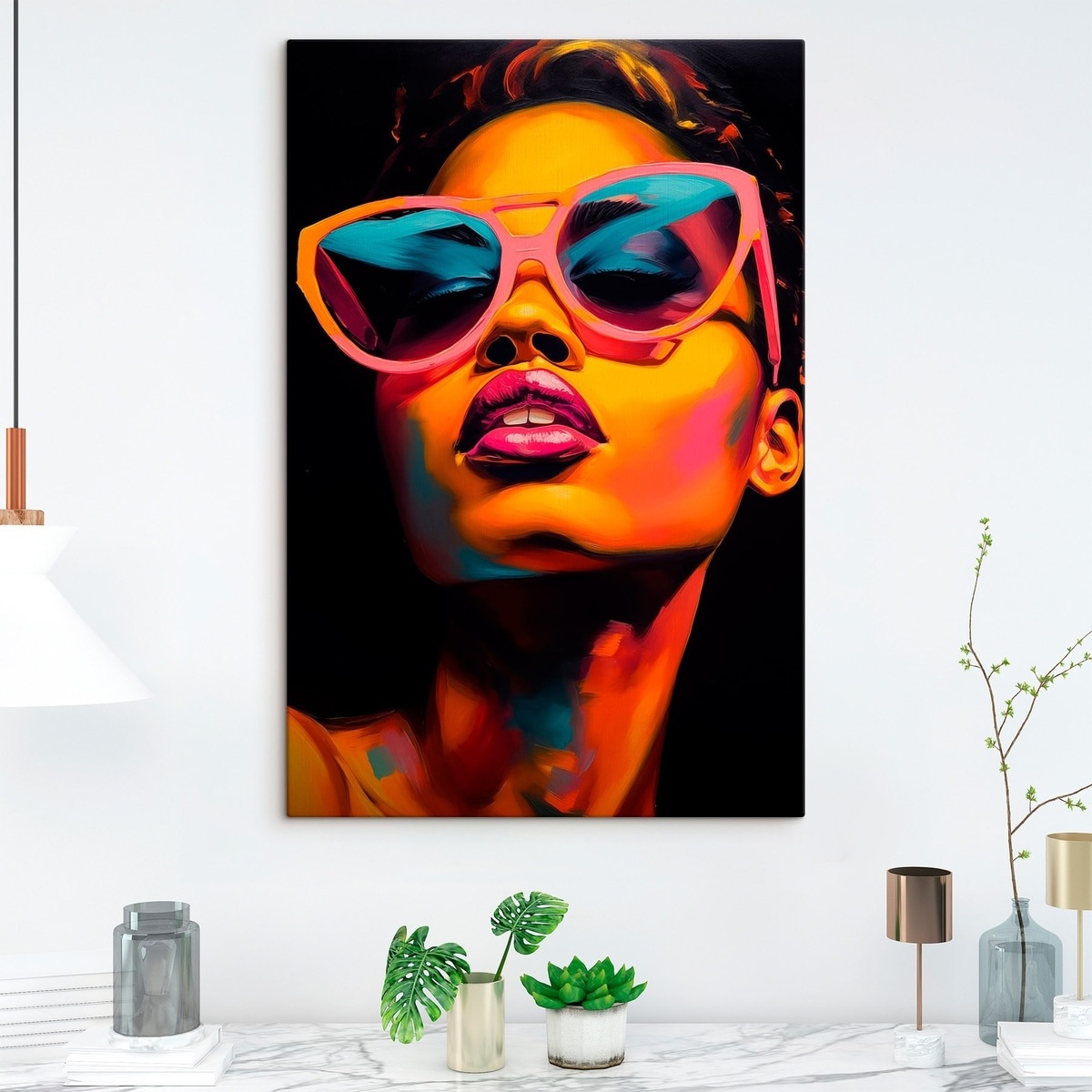Portret cu ochelari — interior 1