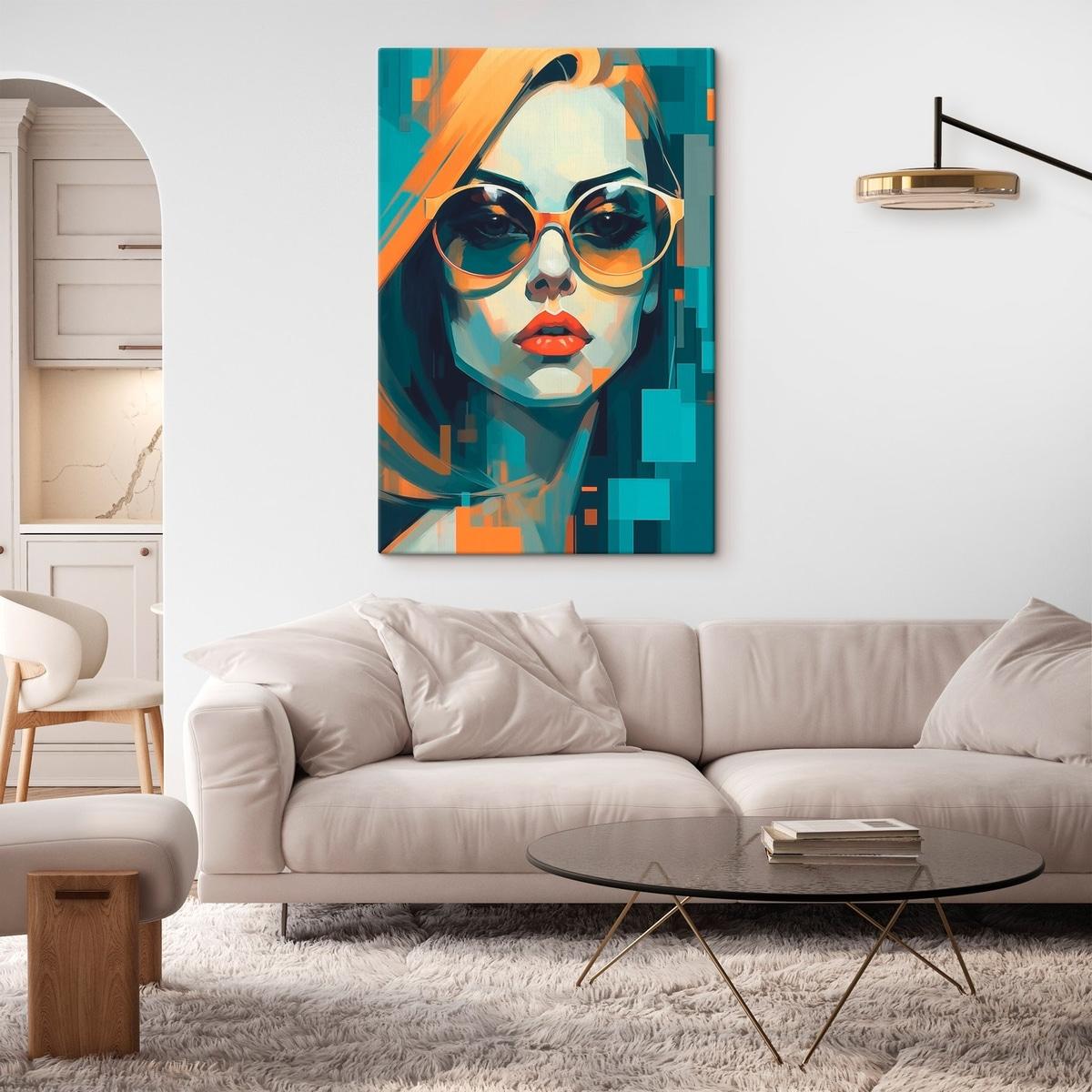Pop art cu ochelari — interior 1