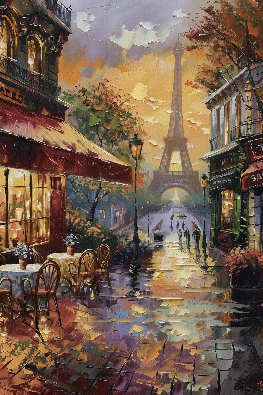Stradă la Paris — design complet