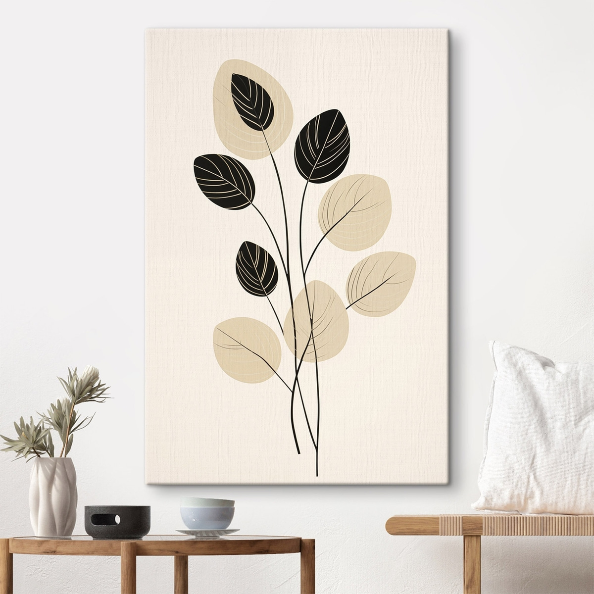 Ilustrație botanică minimalistă — interior 1
