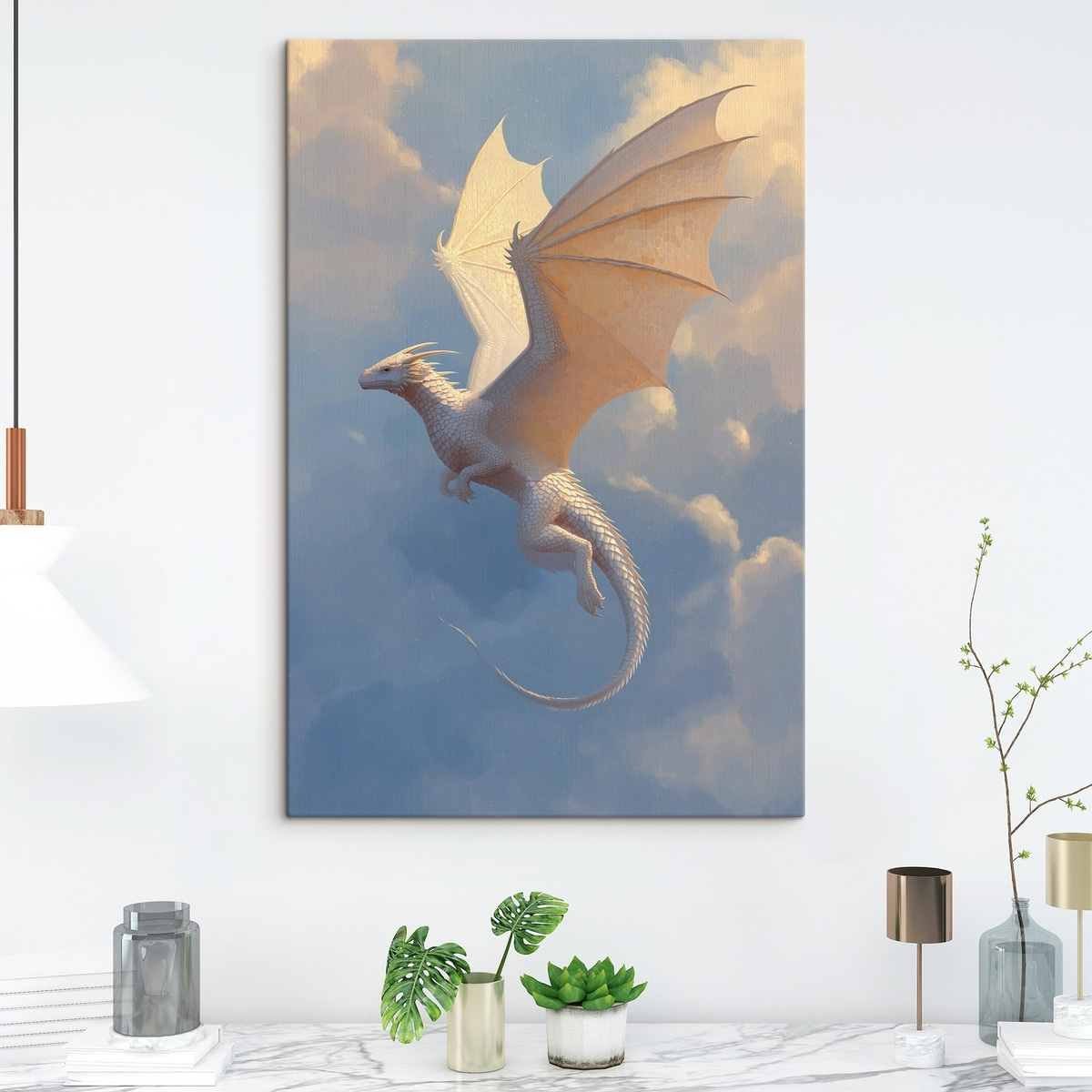 Dragon alb în cer — interior 2