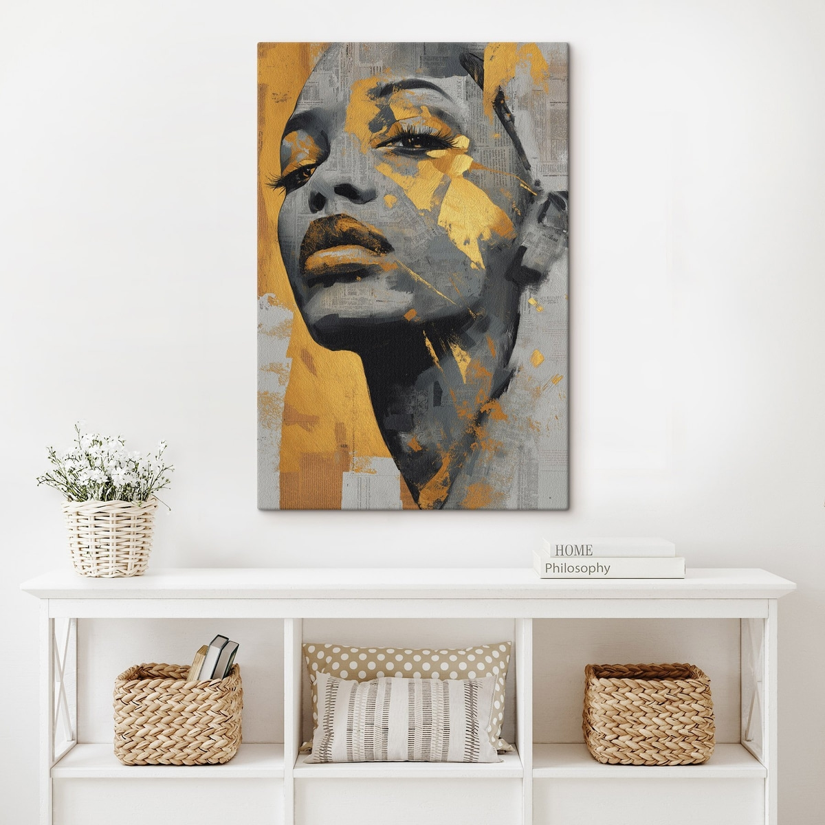 Portret cu ziare — interior 2