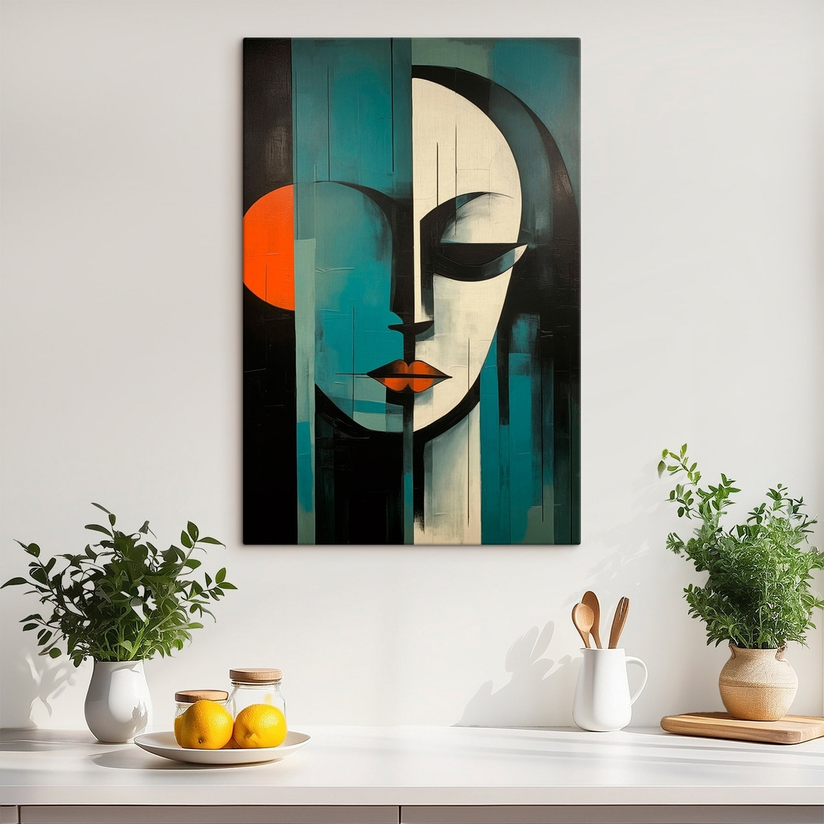 Portret abstract de femeie — interior 1