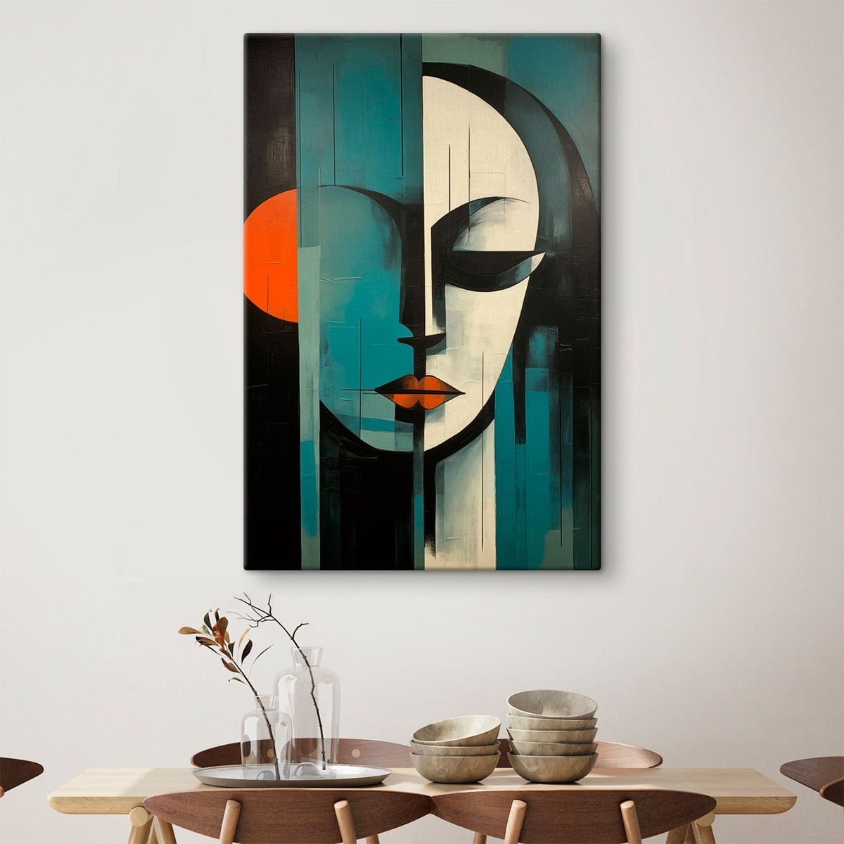 Portret abstract de femeie — interior 2