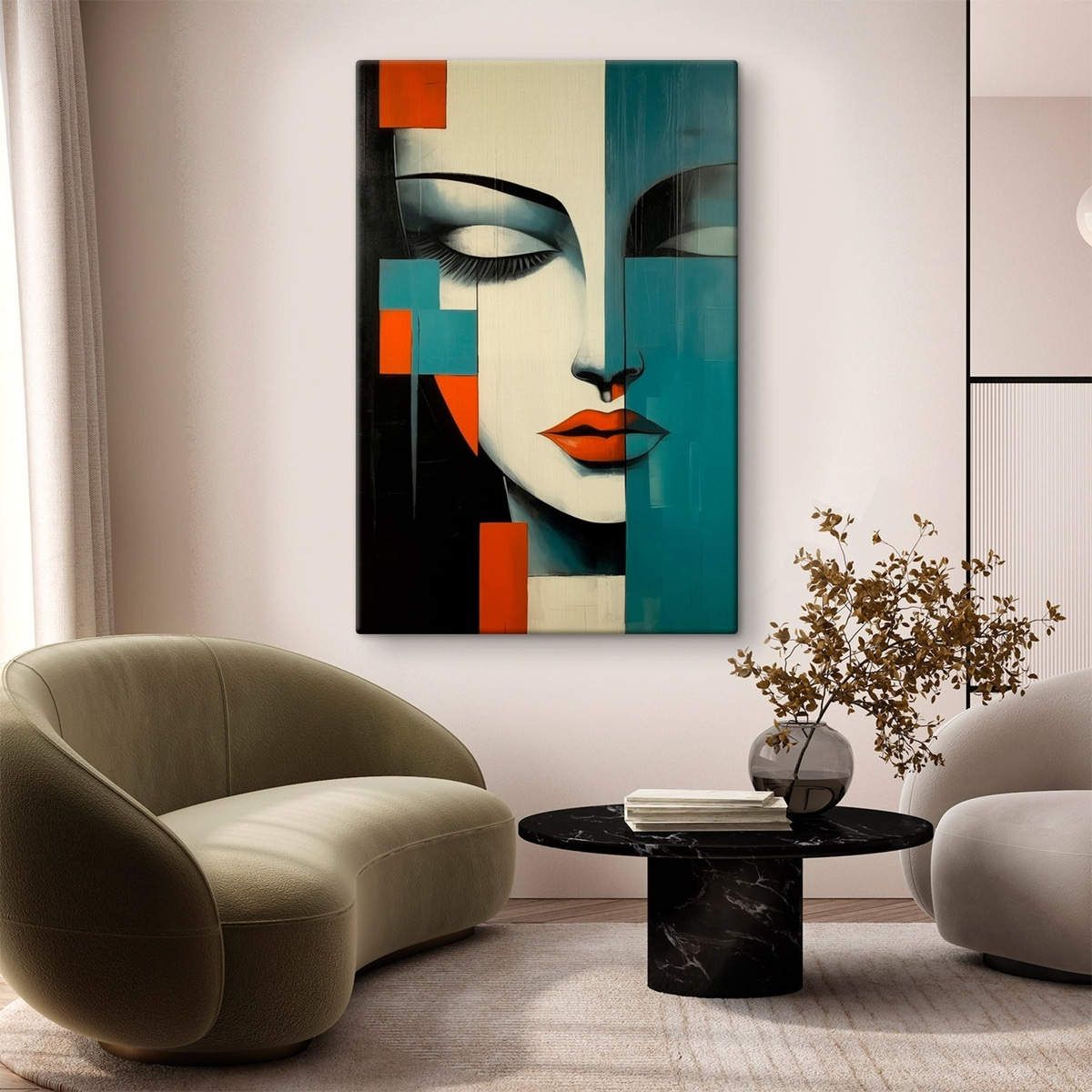 Portret abstract de femeie — interior 2