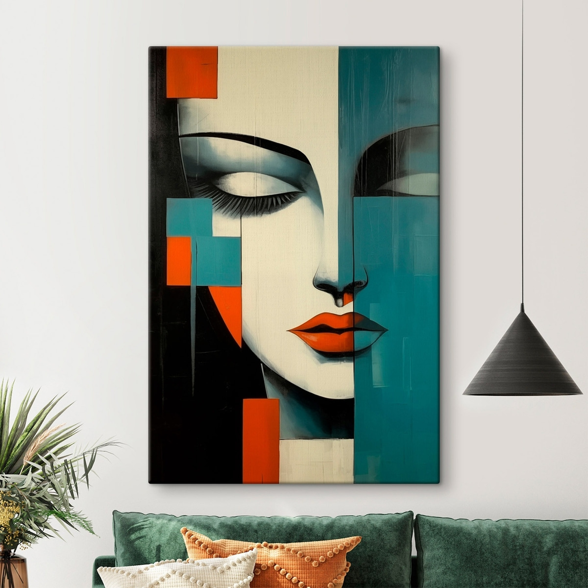 Portret abstract de femeie — interior 1