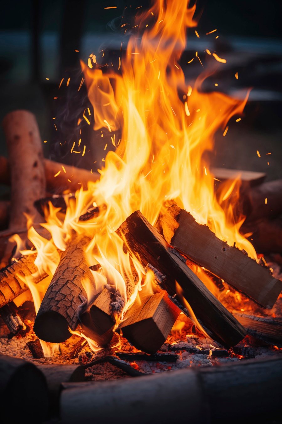 Foc de lemne — design complet