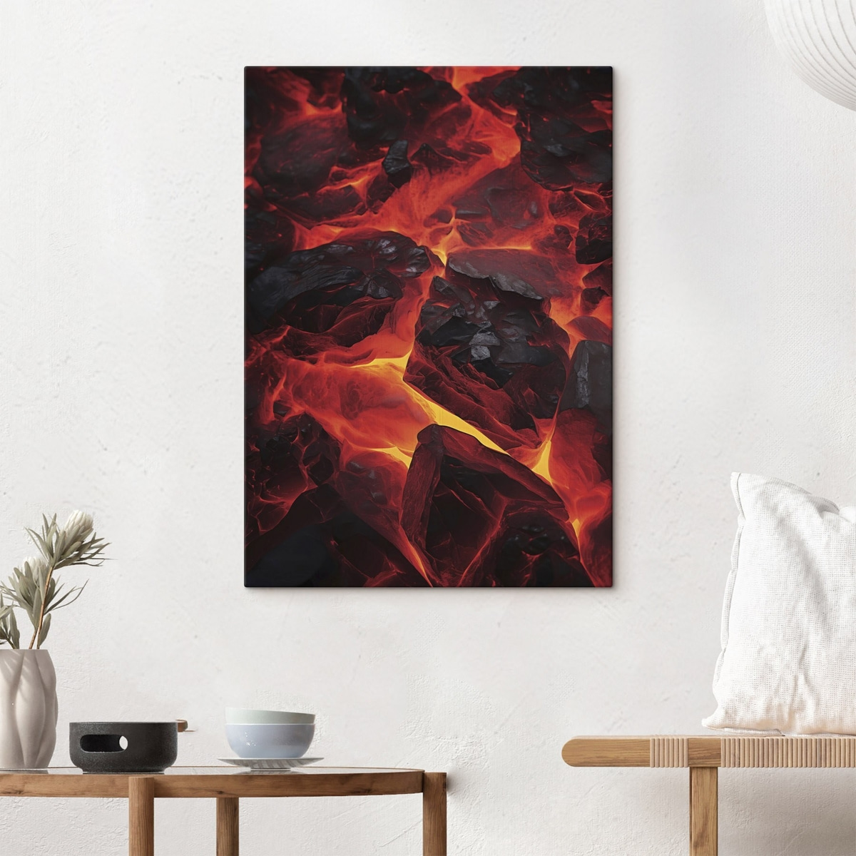 Pietre incandescente cu lavă — interior 1