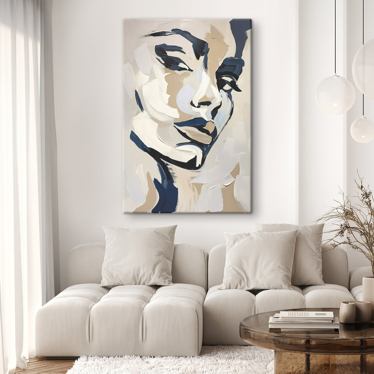 Portret cu tușe imitate — interior 2